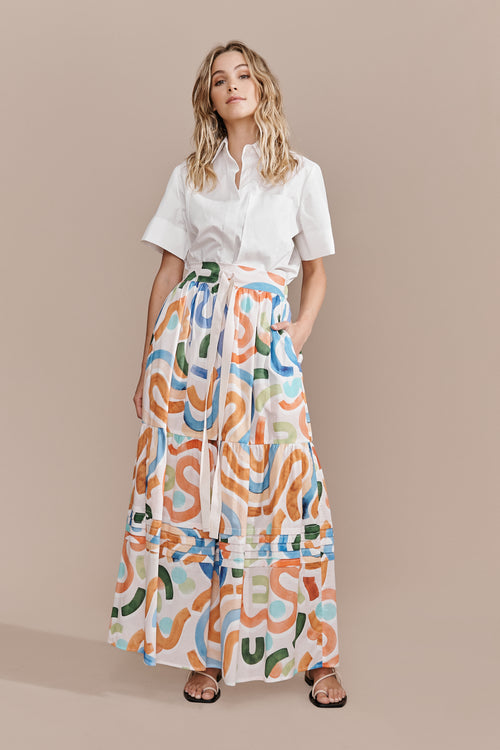 Printed Cotton Ratti Skirt