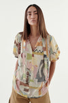 Printed Las Top