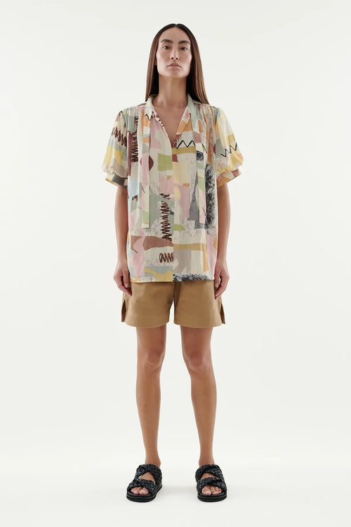 Printed Las Top