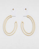 Papi Oval Hoops- Gold