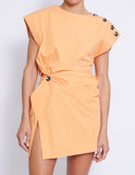 GRENADA MINI TWIST DRESS | TANGERINE