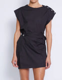 GRENADA MINI TWIST DRESS | BLACK