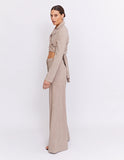 THE BAXTER WIDE LEG PANT | BISCUIT