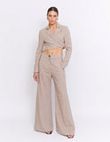 THE BAXTER WIDE LEG PANT | BISCUIT