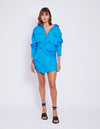 Forbes Mini Dress- Pool Blue