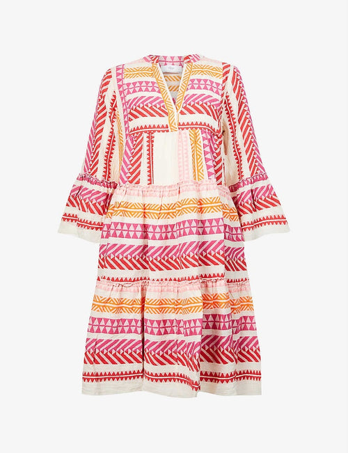 Ella Midi Dress- Fushia