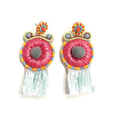 Roma Earrings- Pink