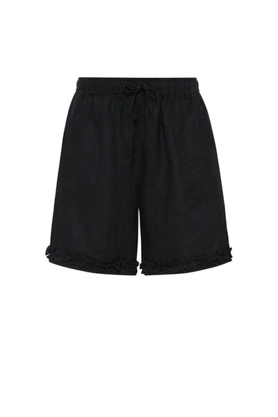 Ruffle Short - Black