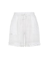 Ruffle Short - White