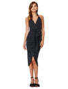 Normandie Wrap Dress- Black