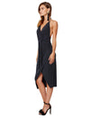 Normandie Wrap Dress- Black