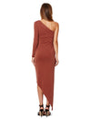 Audrey Asymmetrical Dress- Clay