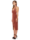 Audrey Wrap Dress- Clay
