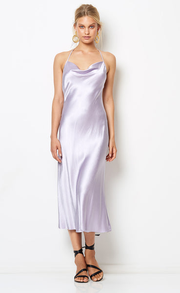 Disco Dancer Midi Dress-Lilac