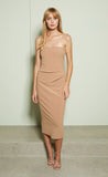 Elke Strapless Midi Dress- Caramel