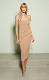 Elke Strapless Midi Dress- Caramel