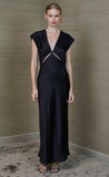 Ophelia Midi Dress- Black