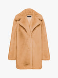 Teddy Luxe Long Jacket- Camel