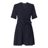Magnolia Tie Wrap Dress- Navy