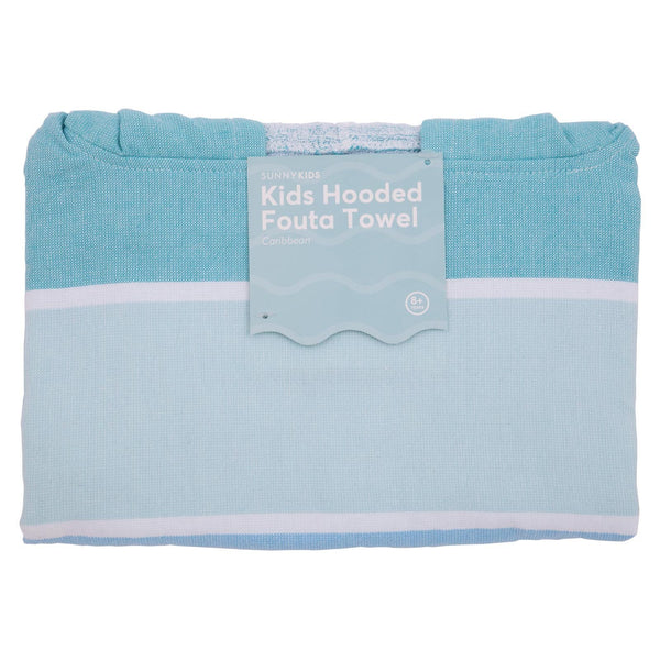 Kids Hooded Towel- Blue