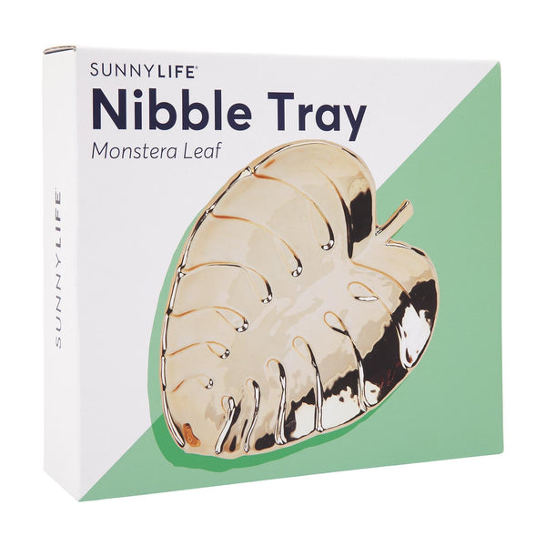Nibble Tray- Monstera Leaf