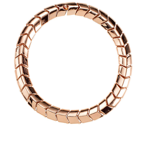 Spanish Moss Collar Necklace- Rose Gold