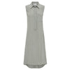 Sleeveless Shirt Dress- Stiletto Print