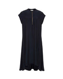 Swing Back Zip Dress- Twig