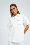 STANLY SHORT SLEEVE JEAN SHIRT