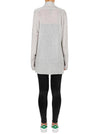 Superluxe Self Roll Neck Cardi- Grey Marle