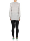 Superluxe Stripes Sweater- Grey Marle/ Ivory