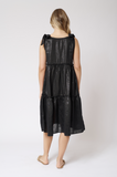 Santorini Dress- Black Lurex
