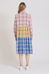 Hazel Dress- Peach Splice Check