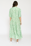 Martina Dress- Basil Ditsy