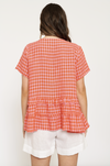 Toffee Tee In Blush Gingham