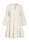 Ella Short Dress White/Ecru