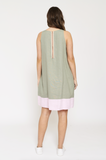 Lenna Linen Dress In Thyme