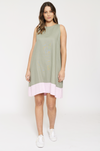 Lenna Linen Dress In Thyme