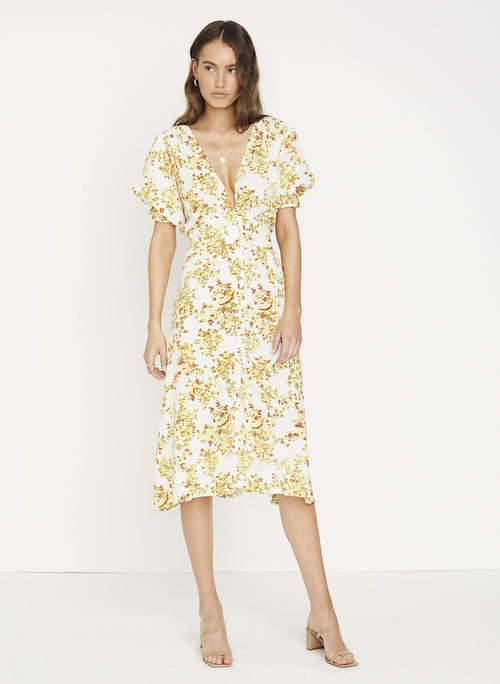 Rafa Midi Dress- Goldie Floral