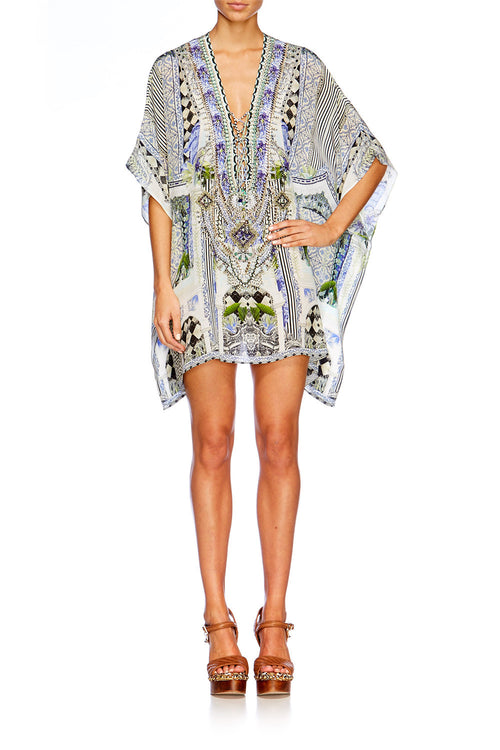 Short Lace Up Kaftan- The Sweet Escape