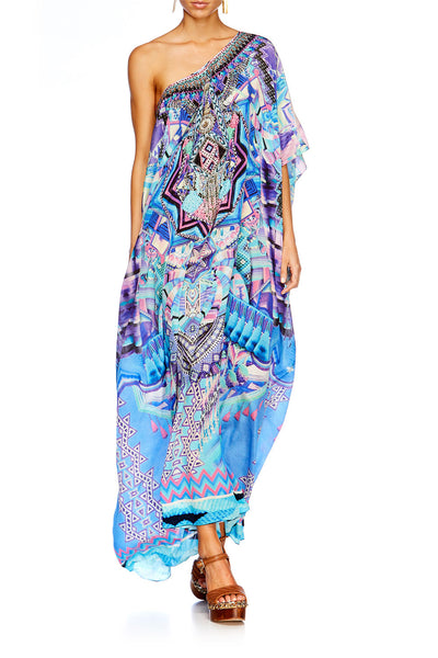 Round Neck Kaftan- Threads Of Cosmos