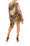 Short Round Neck Kaftan- The Caravan