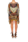 Short Round Neck Kaftan- The Caravan