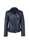 Classic Biker Jacket- Navy