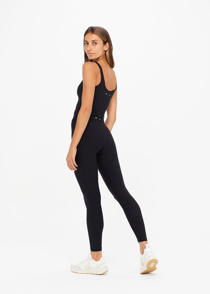 Peached Midi Pant- Black