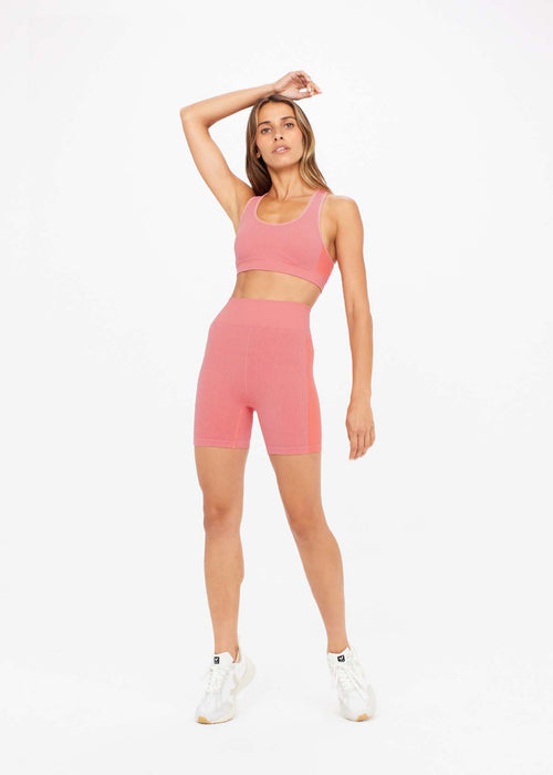 Soft Seamless Spin Short- Guava
