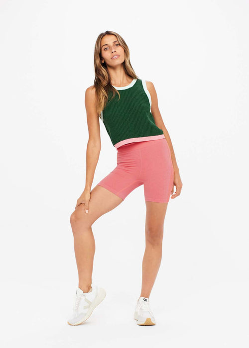 Soft Seamless Spin Short- Guava