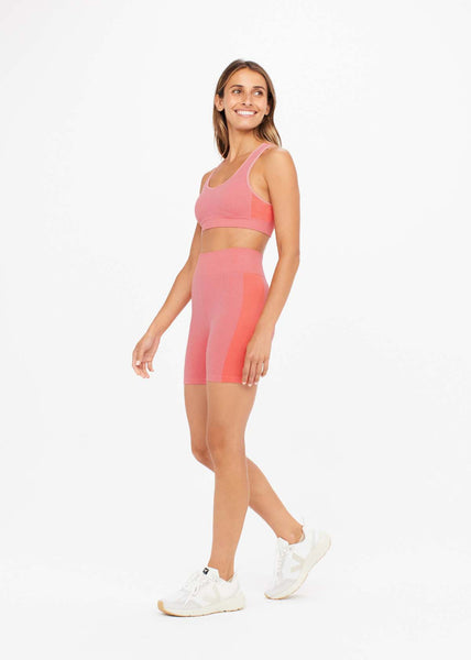 Soft Seamless Spin Short- Guava