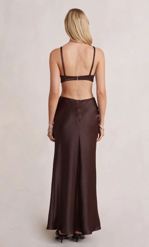 Felix V Maxi Dress- Chocolate