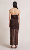 Checkmate Strapless Maxi Dress